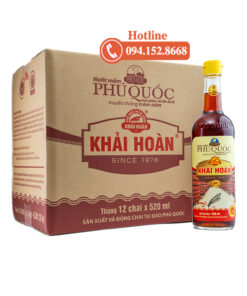 Nước mắm khải hoàn chai thủy tinh 520ml 40 đạm