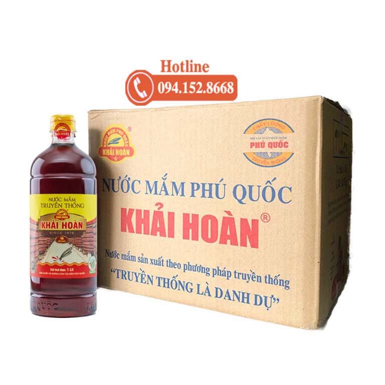 Nước mắm khải hoàn 1lit 18 độ đạm