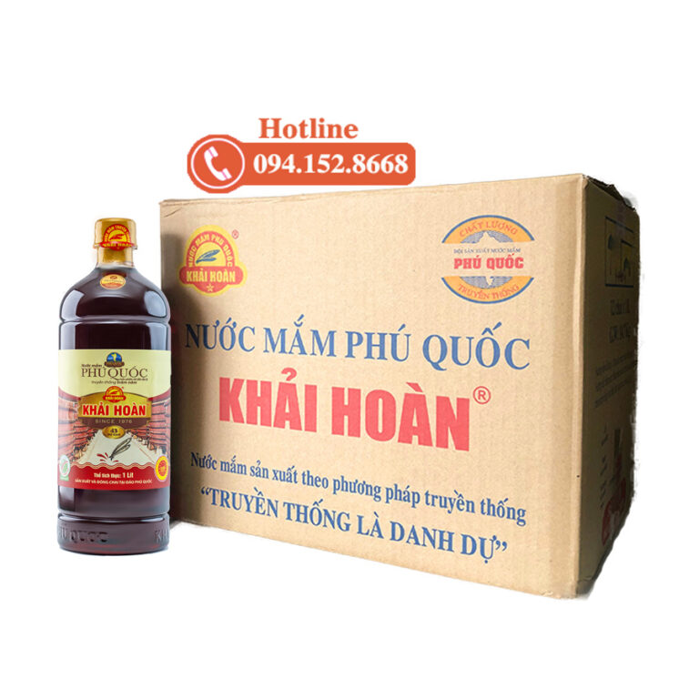 Nước mắm khải hoàn chai nhựa 1lit 43 độ đạm